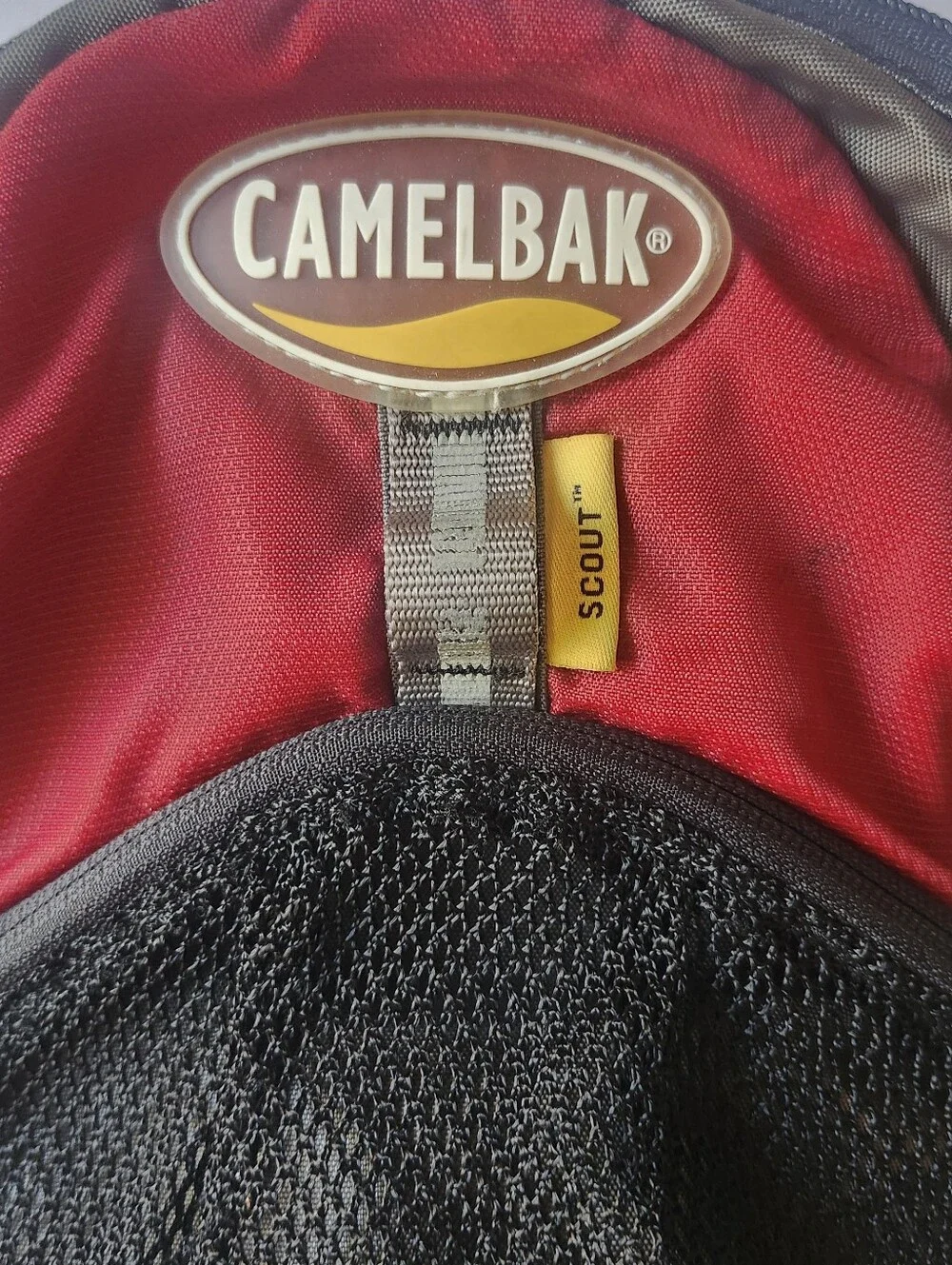 CamelBak Red and Gray Meb/Kids SMALL Backpack with Front Mesh Pocket